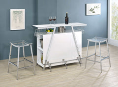 Araceli White Home Bar - Ornate Home