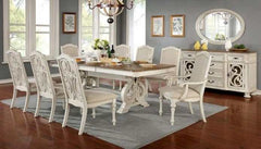Arcadia Antique White & Ivory Arm Chair (Set of 2) - Ornate Home