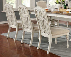 Arcadia Antique White & Ivory Side Chair (Set of 2) - Ornate Home