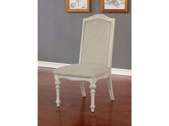 Arcadia Antique White & Ivory Side Chair (Set of 2) - Ornate Home