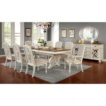 Arcadia Antique White & Ivory Side Chair (Set of 2) - Ornate Home