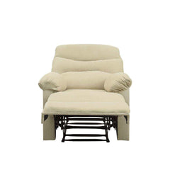 Arcadia Beige Microfiber Motion Recliner - Ornate Home