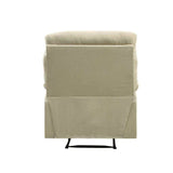 Arcadia Beige Microfiber Recliner (Motion) - Ornate Home