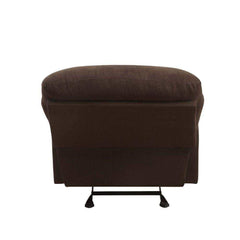Arcadia Chocolate Microfiber Glider Motion Recliner - Ornate Home