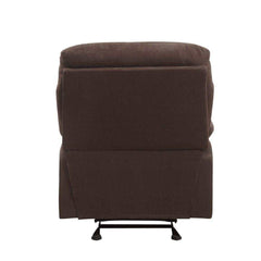 Arcadia Chocolate Microfiber Glider Motion Recliner - Ornate Home