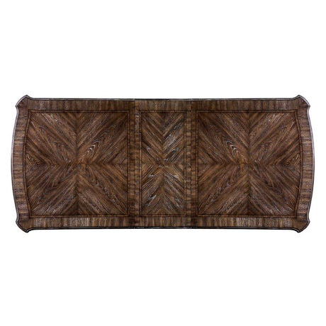 Arcadia Rustic Brown Dining Table w/ 18" Leaf - Ornate Home