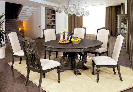 Arcadia Rustic Natural Tone Dining Table - Ornate Home
