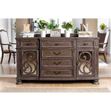 Arcadia Rustic Natural Tone Server - Ornate Home