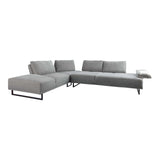 Arden Taupe 2pc Adjustable Back Sectional - Ornate Home