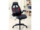 Argon Black & Silver & Red  Office Chair - Ornate Home