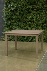 Aria Plains Brown Outdoor Dining Set / 5pc - Ornate Home