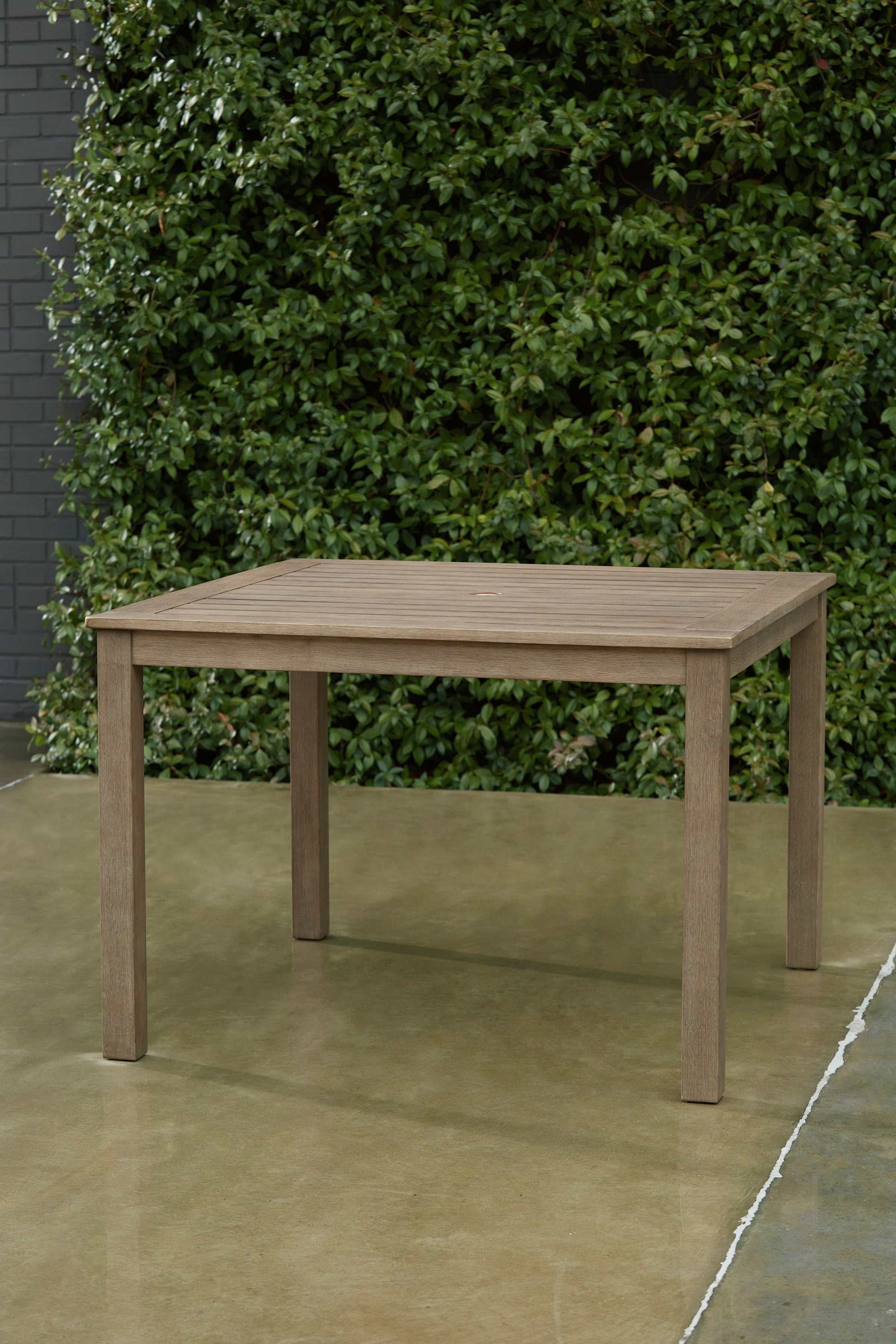 Aria Plains Brown Outdoor Dining Set / 5pc - Ornate Home