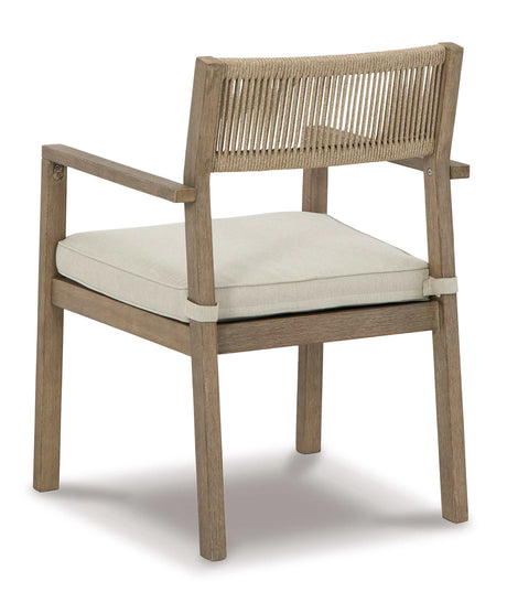 Aria Plains Brown Outdoor Dining Set / 5pc - Ornate Home