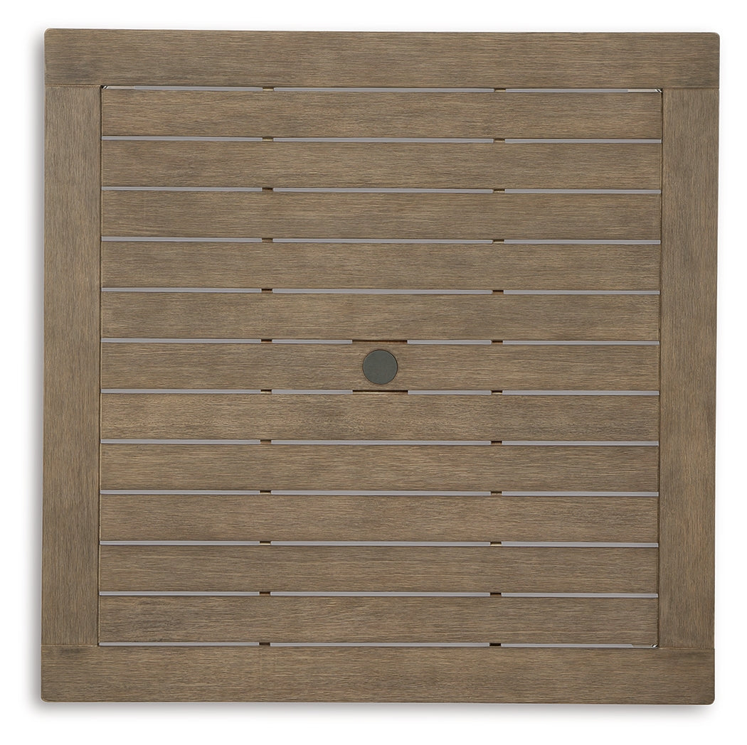 Aria Plains Brown Outdoor Dining Table - Ornate Home