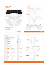 Ariana Black Velvet Double Chaise Sectional - Ornate Home