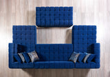 Ariana Blue Velvet Double Chaise Sectional - Ornate Home