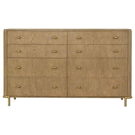 Arini Sand Wash / Natural Cane Eastern King Bed 5 Pc Set - Ornate Home