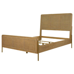 Arini Sand Wash / Natural Cane Queen Bed - Ornate Home