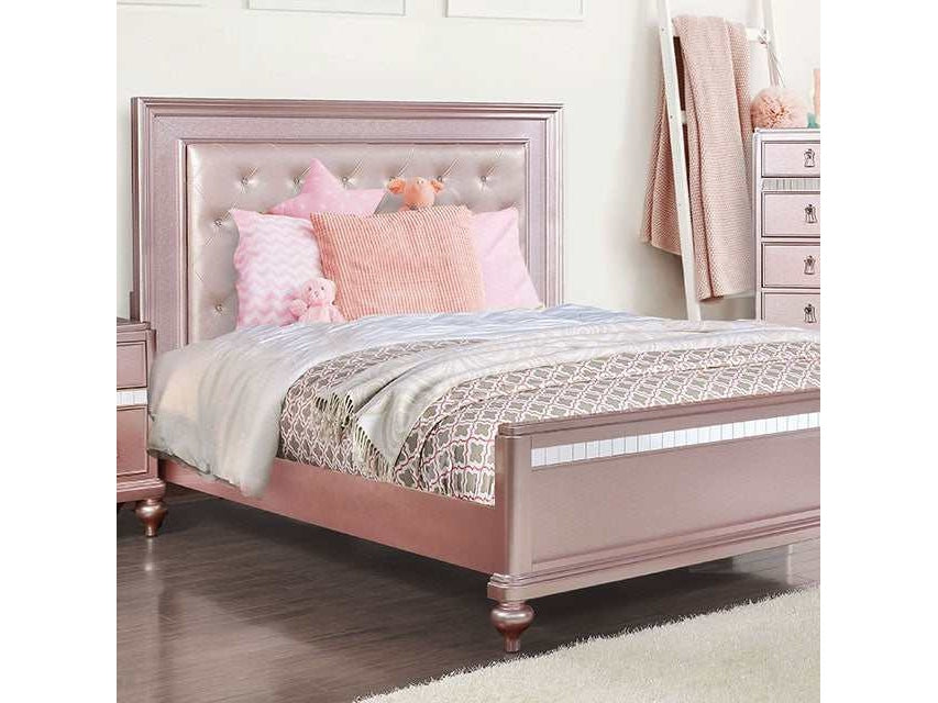 Ariston Rose Gold Full Bed - Ornate Home