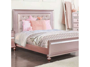 Ariston Rose Gold Queen Bed - Ornate Home
