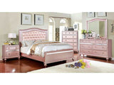 Ariston Rose Gold Queen Bed - Ornate Home