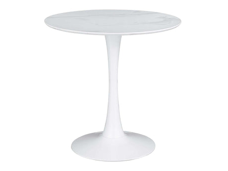 Arkell White 40" Round Pedestal Dining Table - Ornate Home