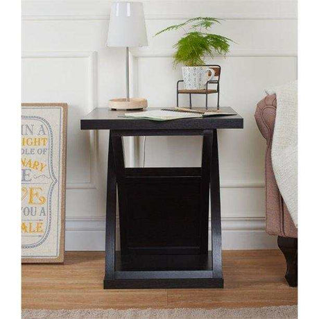 Arkley Espresso End Table - Ornate Home