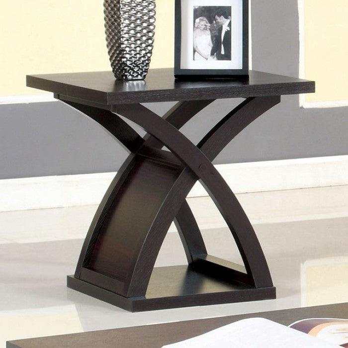 Arkley Espresso End Table - Ornate Home