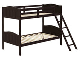 Arlo Espresso Twin / Twin Bunk Bed - Ornate Home