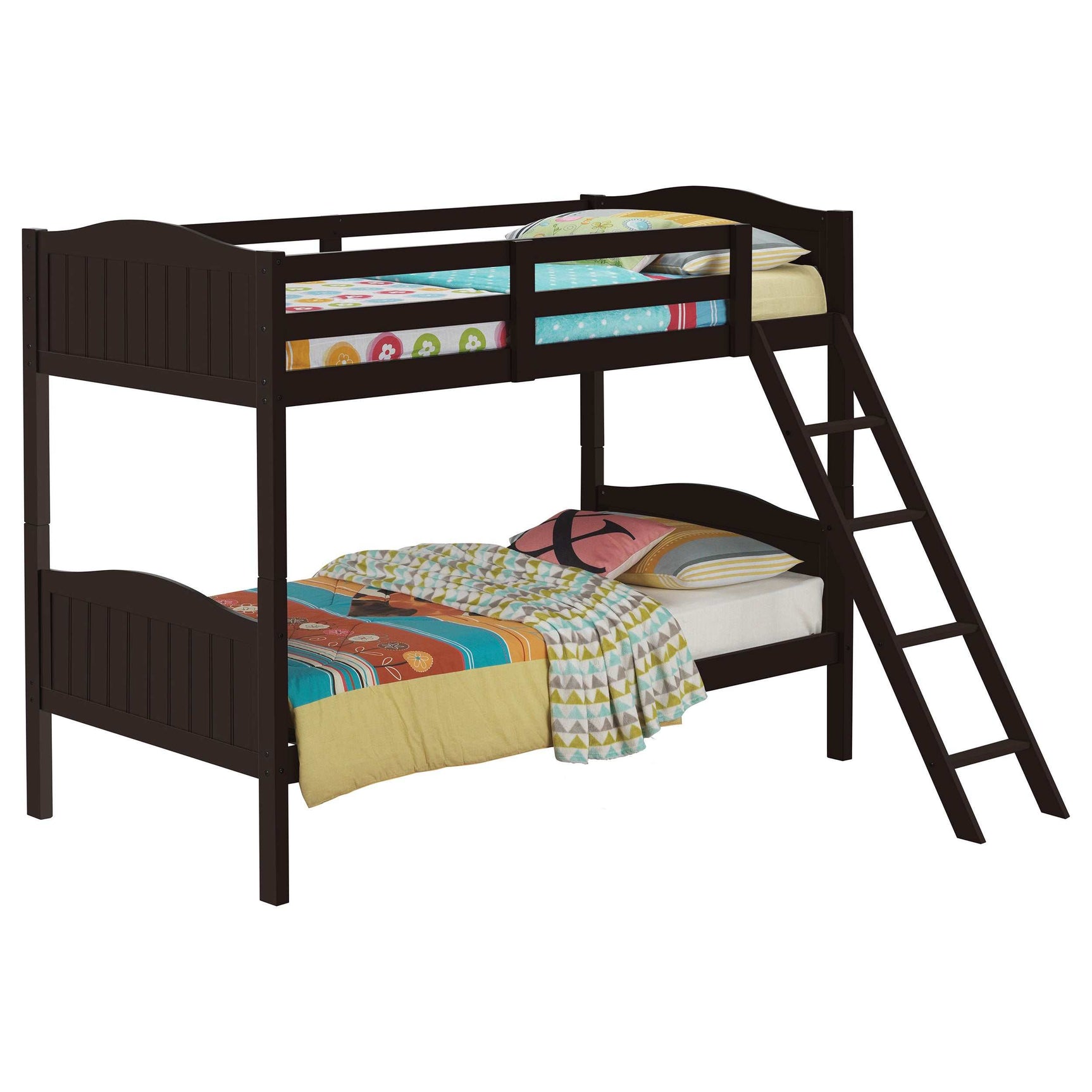Arlo Espresso Twin / Twin Bunk Bed - Ornate Home