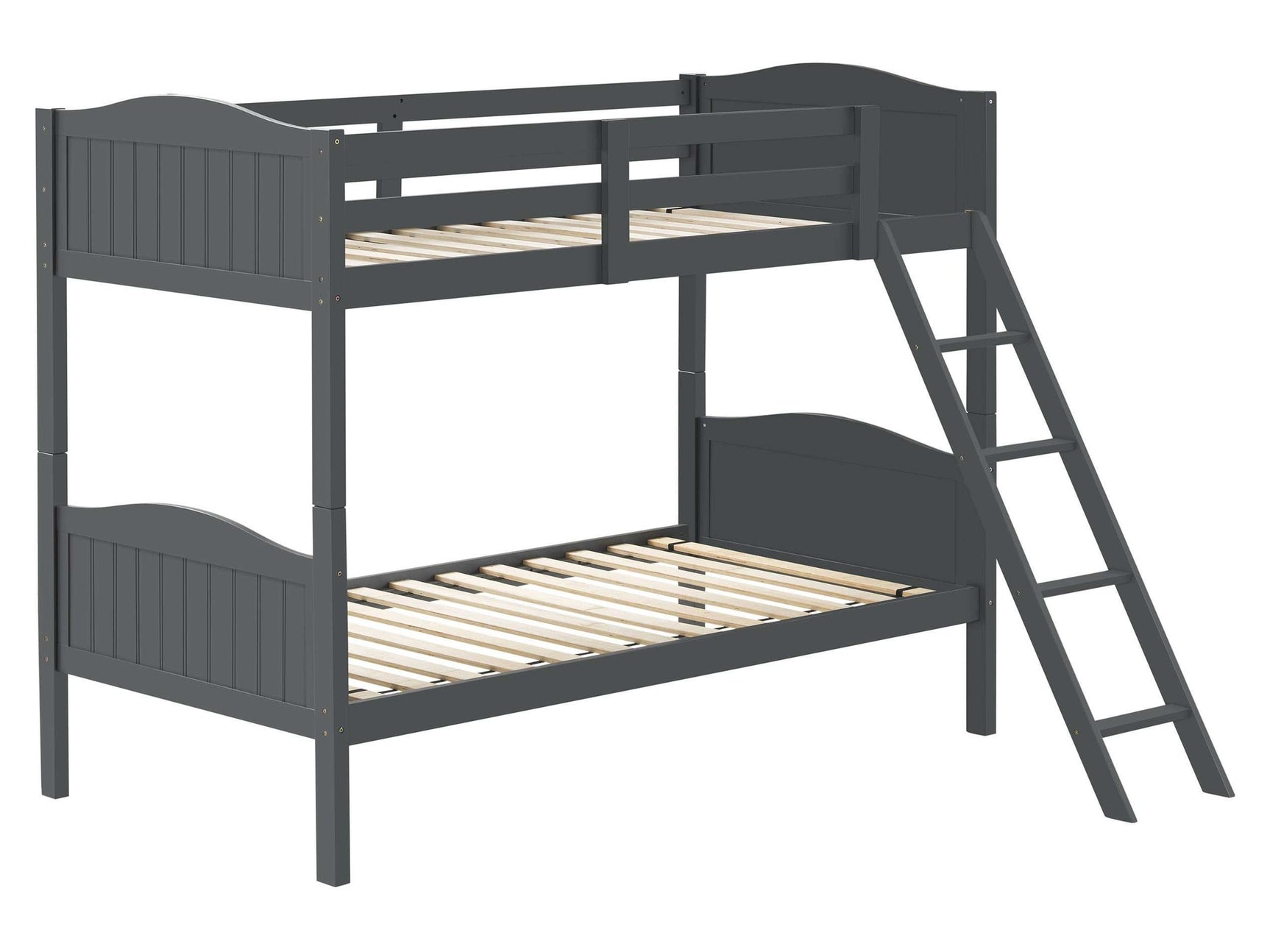 Arlo Grey Twin / Twin Bunk Bed - Ornate Home