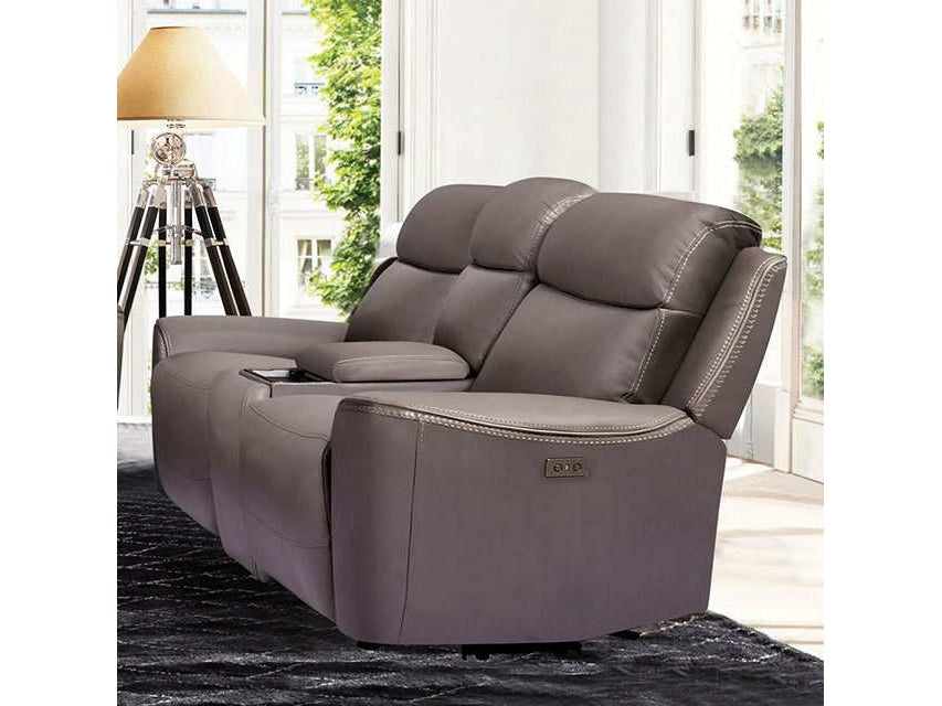 Artemia Gray Power Loveseat - Ornate Home