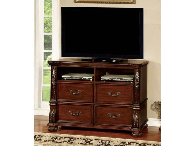 Arthur Brown Cherry Media Console / TV Stand - Ornate Home