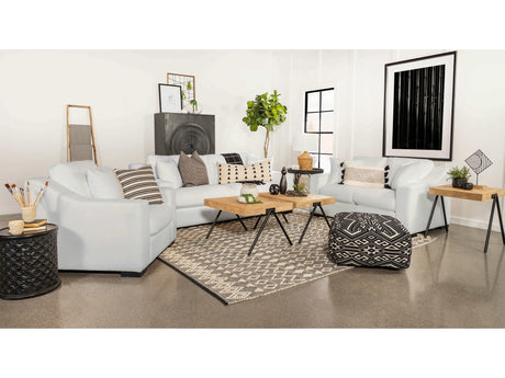 Ashlyn White 3 Pc Sofa Set - Ornate Home