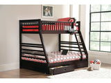 Ashton Cappuccino Twin Over Full 2Drawer Bunk Bed - Ornate Home