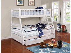 Ashton White TwinoverFull Bunk Bed - Ornate Home