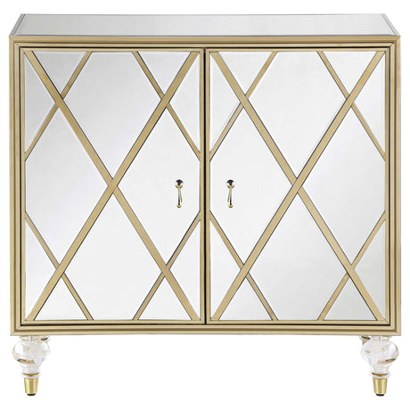Astilbe Mirror / Champagne Accent Cabinet - Ornate Home