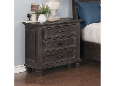 Atascadero Weathered Carbon Nightstand - Ornate Home