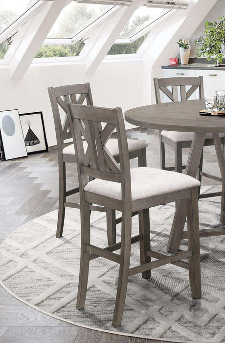 Athens Light Tan Counter Height Stools (Set Of 2) - Ornate Home