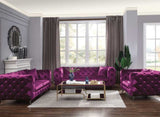 Atronia Purple Loveseat - Ornate Home
