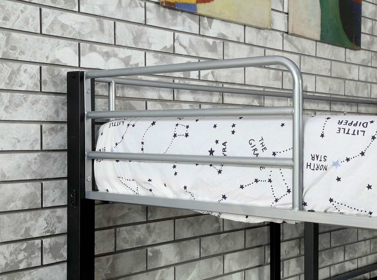 Aubrey Antique Black Twin Triple Decker Bunk Bed - Ornate Home