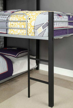 Aubrey Antique Black Twin Triple Decker Bunk Bed - Ornate Home