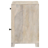 August White Washed Accent Cabinet - Ornate Home