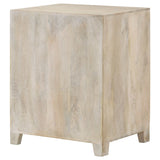 August White Washed Accent Cabinet - Ornate Home