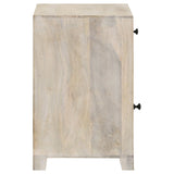 August White Washed Accent Cabinet - Ornate Home