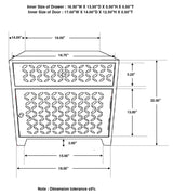 August White Washed Accent Cabinet - Ornate Home