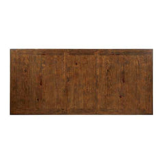 Auletta Distressed White/Distressed Dark Oak Dining Table - Ornate Home