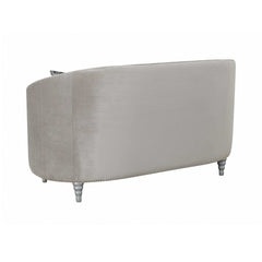 Avonlea Grey Velvet Loveseat - Ornate Home