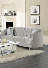 Avonlea Grey Velvet Sofa - Ornate Home