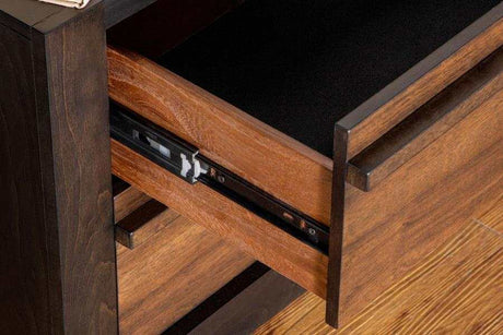 Azalia Black & Walnut Dresser - Ornate Home